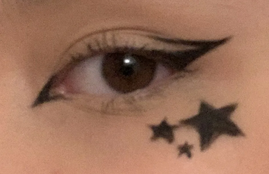 star eye makeup cosplay application eyeliner reference