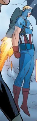 Captain America Endgame full body suit front and back reference