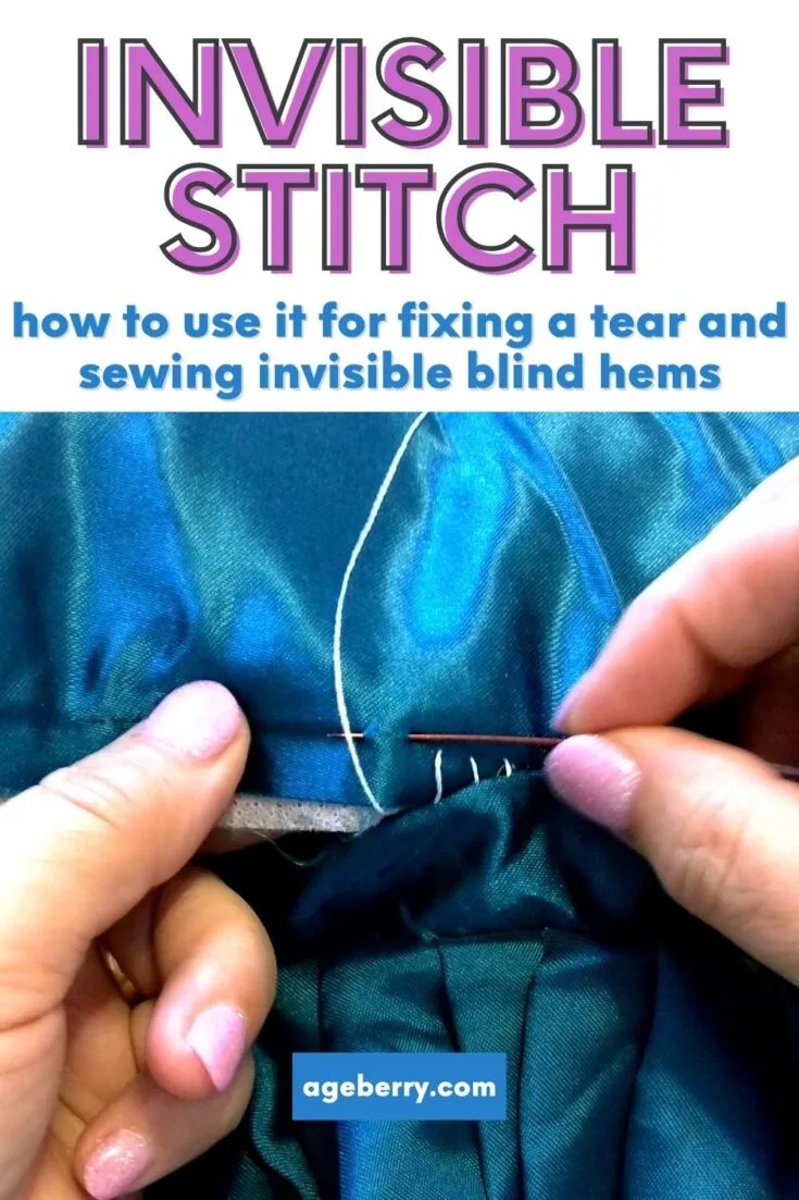 blind stitch lining to garment hand stitching technique reference