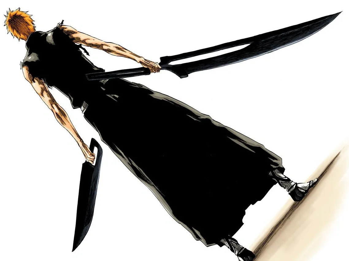 Ichigo Kurosaki Bankai form full body Shinigami uniform reference