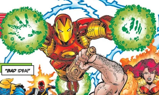 Iron Man Mark III armor full body front and side reference