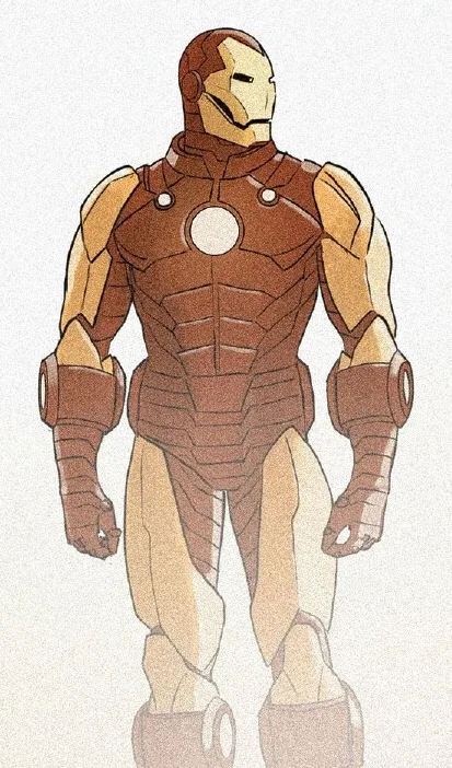 Iron Man Mark III armor full body front and side reference