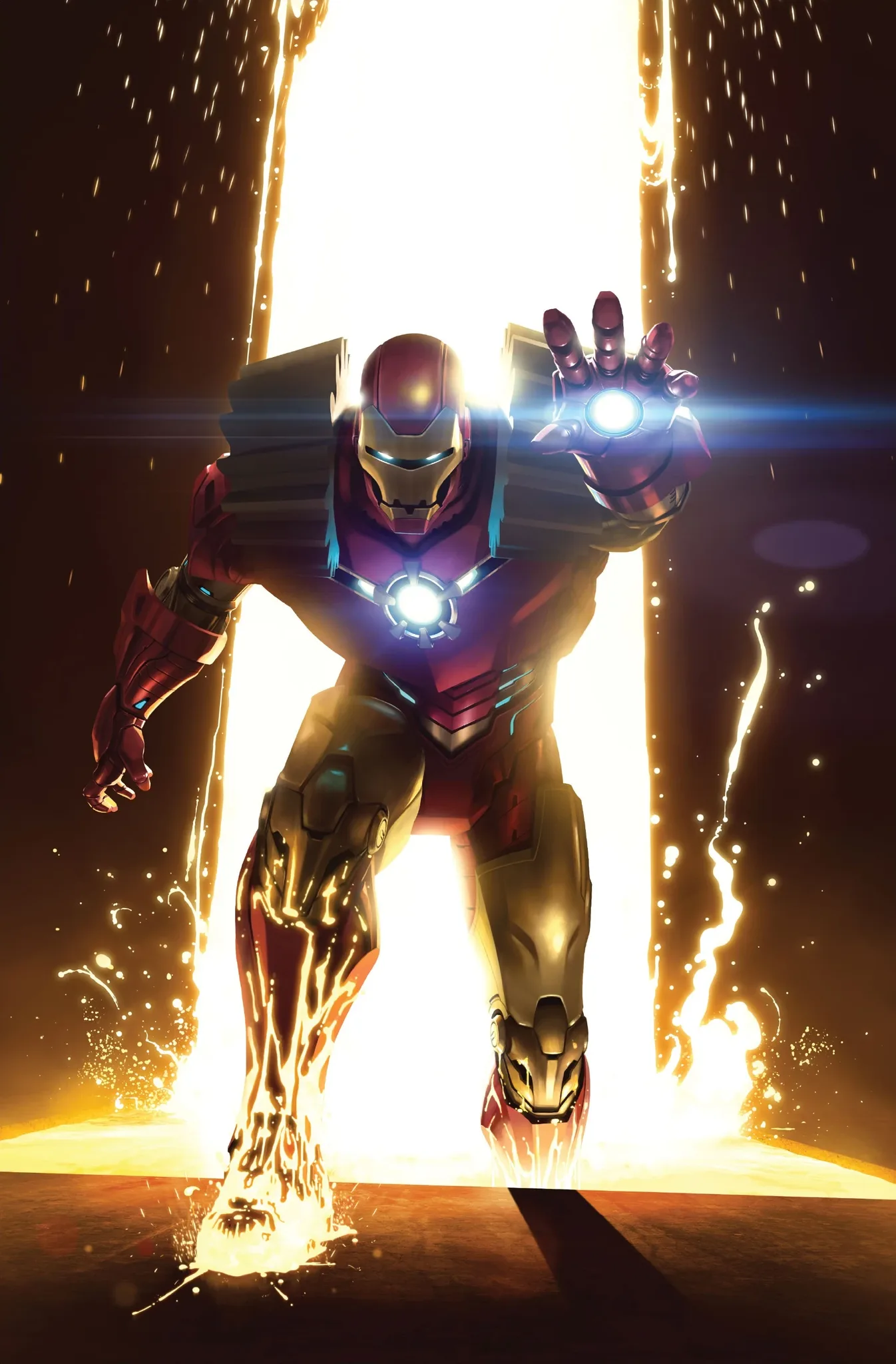 Iron Man Mark III armor full body front and side reference