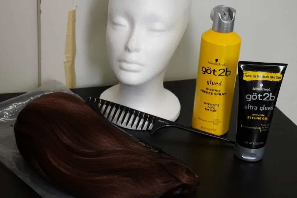 spiky anime wig styling heat setting spray hold reference